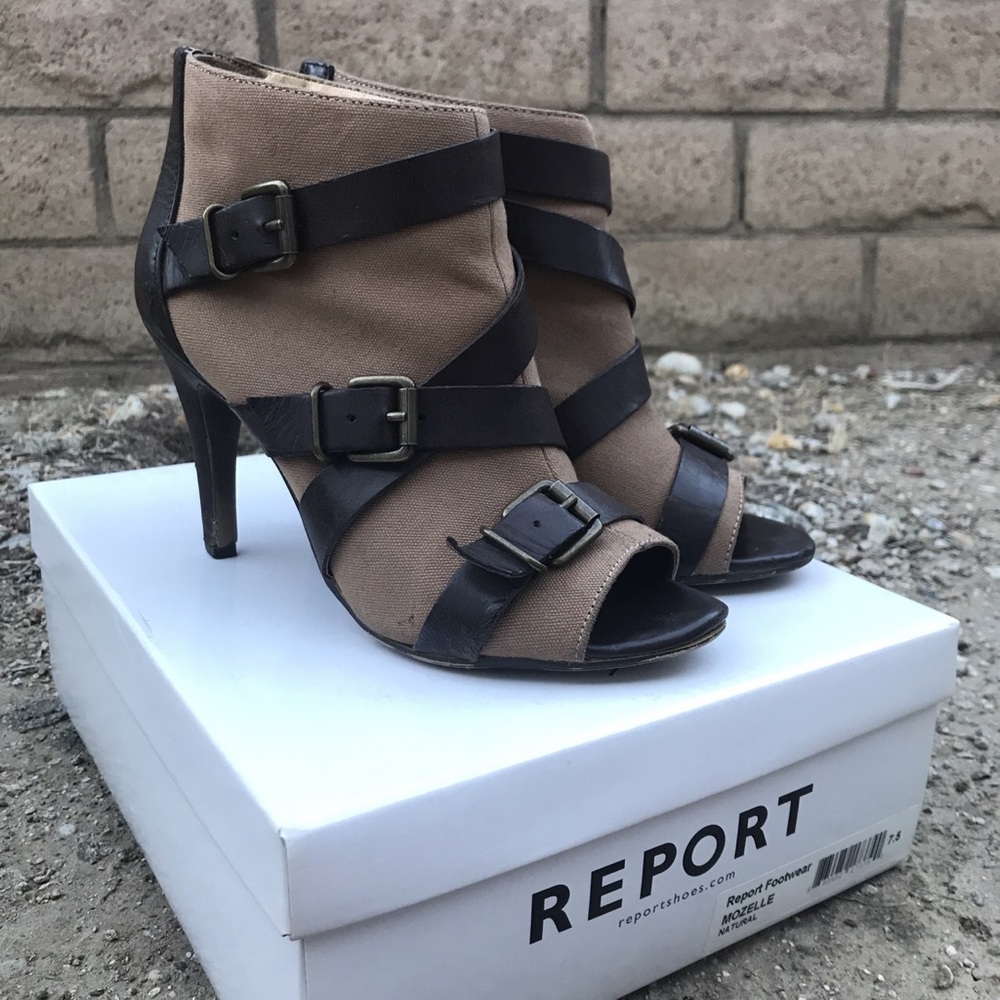 report footwear strappy bootie